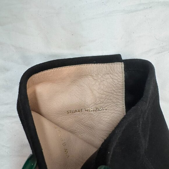 NIB Stuart Weitzman Eloise 90 Black Suede Knee-High Boots – Size 9M - Picture 6 of 9